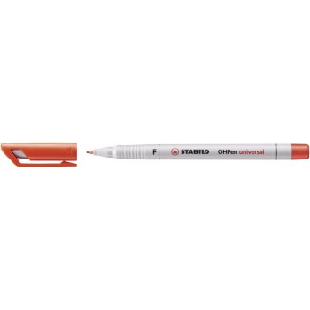 STABILO OHPen universal - fóliové pero - rozpustné vo vode - jemný hrot - samostatné - červené