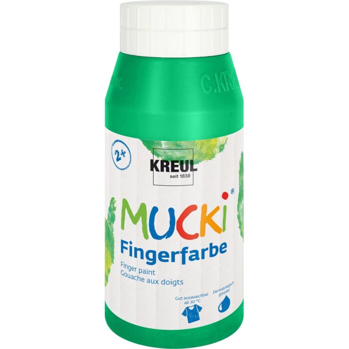 KREUL MUCKI prstová farba - zelená - 750 ml