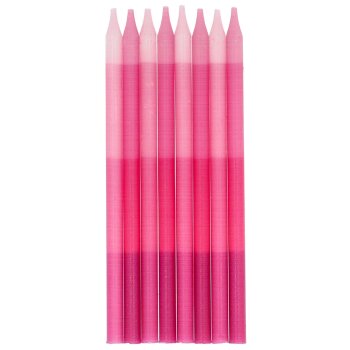 Folat sviečka - odtiene ružovej - 10 cm - súprava...