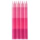 Folat Tortenkerzen - 10 cm - 24 Stück shades of pink