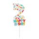 Folat Zahlenkerze 7 cm Cozy Sprinkles Zahl 2