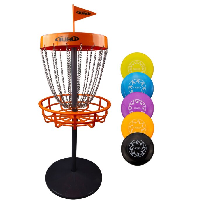 SCHILDKRÖT Guru Disc Golf Mini Basket-Set inkl. 5 Scheiben