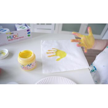 KREUL MUCKI Stoff-Fingerfarbe 6er Set 150 ml