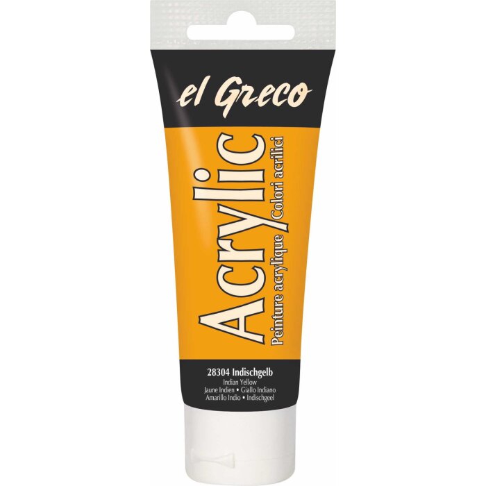 KREUL el Greco akrylová farba - indická žltá - 75 ml tuba