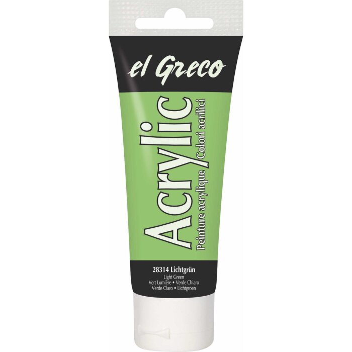 KREUL el Greco akrylová farba - svetlozelená - 75 ml tuba
