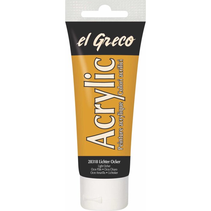 KREUL el Greco akrylová farba - svetlookrová - 75 ml tuba