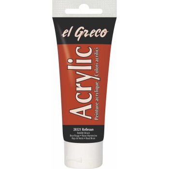 KREUL el Greco Acrylic Rotbraun 75 ml Tube