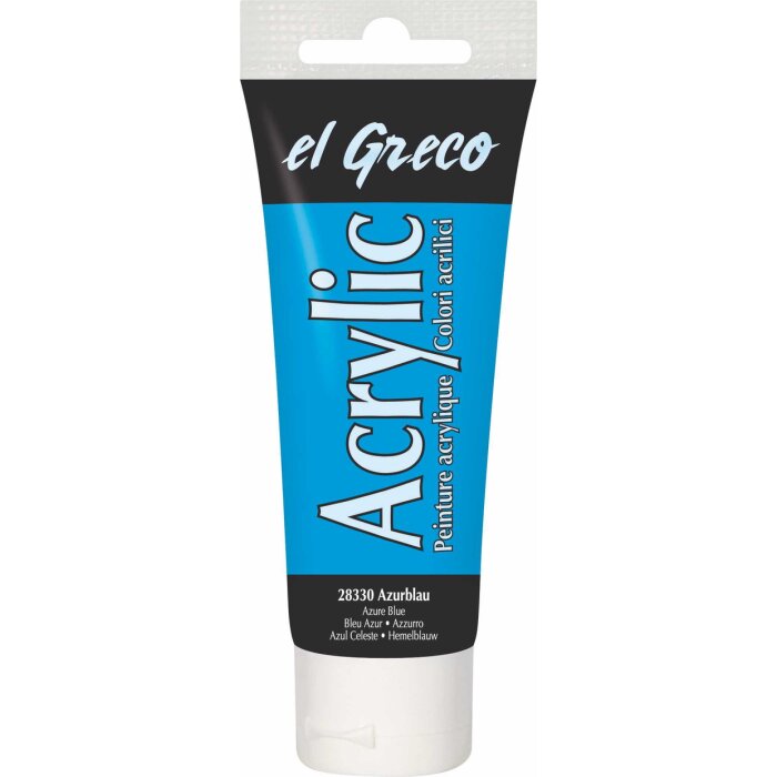 KREUL el Greco akrylová farba - azúrovomodrá - 75 ml tuba