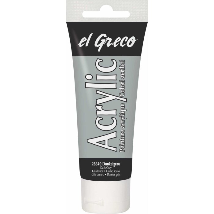 KREUL el Greco Acrylic Dunkelgrau 75 ml Tube