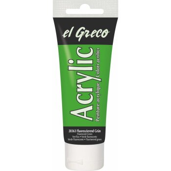 KREUL el Greco Acrylic Fluoreszierend Grün 75 ml Tube