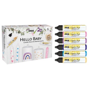 KREUL Candle Pen pero na sviečky - sada Hello Baby - 6...