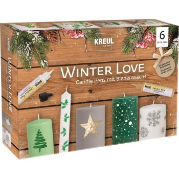 KREUL Candle Pen pero na sviečky - sada Winter Love - 6...