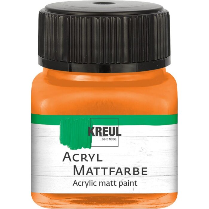 KREUL akrylová matná farba - oranžová - 20 ml