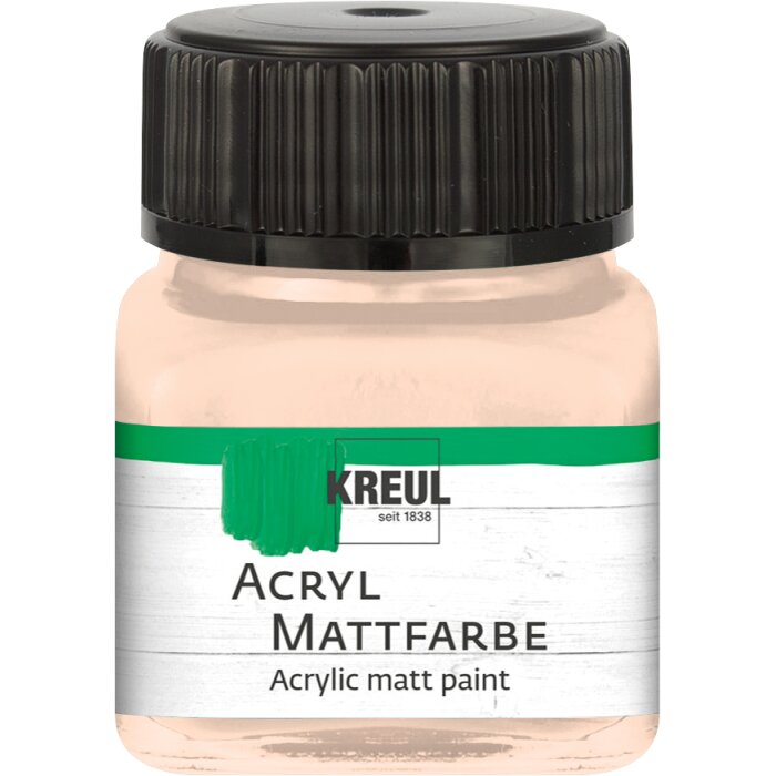 KREUL akrylová matná farba - jemná ružová - 20 ml