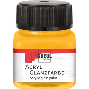 KREUL Acryl Glanzfarbe Dunkelgelb 20 ml