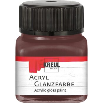 KREUL Acryl Glanzfarbe Dunkelbraun 20 ml