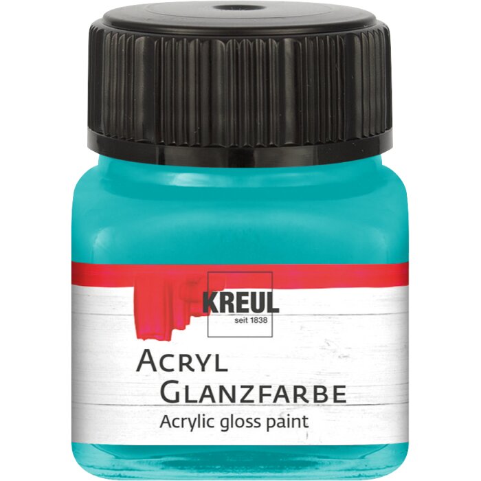 KREUL akrylová lesklá farba - tyrkysová - 20 ml