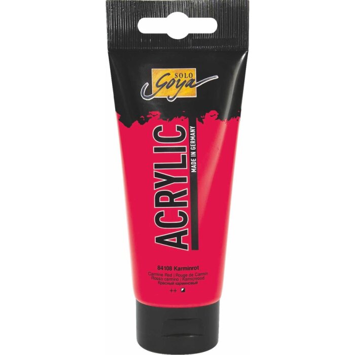 KREUL akrylová farba SOLO GOYA - 100 ml - v tube - karmínovočervená
