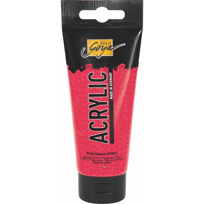 KREUL SOLO GOYA Acrylic Effekt Rubinrot 100 ml Tube
