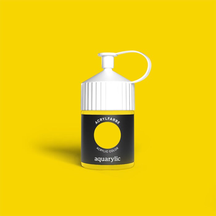 aquarylic Akrylová farba 120 ml Permanentná žltá – Umelecká kvalita
