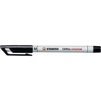 STABILO OHPen universal - fóliové pero - rozpustné vo vode - stredný hrot - samostatné - čierne