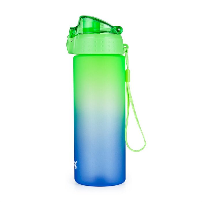 oxybag Flaša na pitie 600 ml OXY CLICK OMBRE blue-green