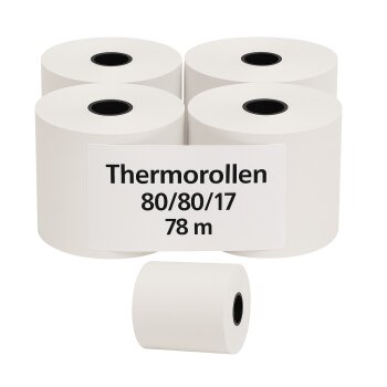 KRPA Thermorollen 80/80/17 78m 5 Rollen