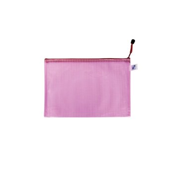 oxybag Obálka so zipsom A5 MESH ružová