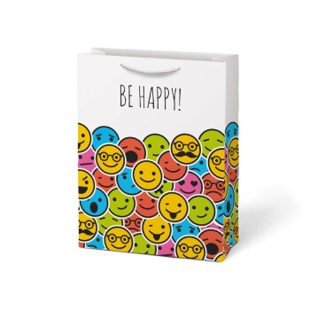MFP Geschenkstasche 260 x 340 x 140 mm Be Happy