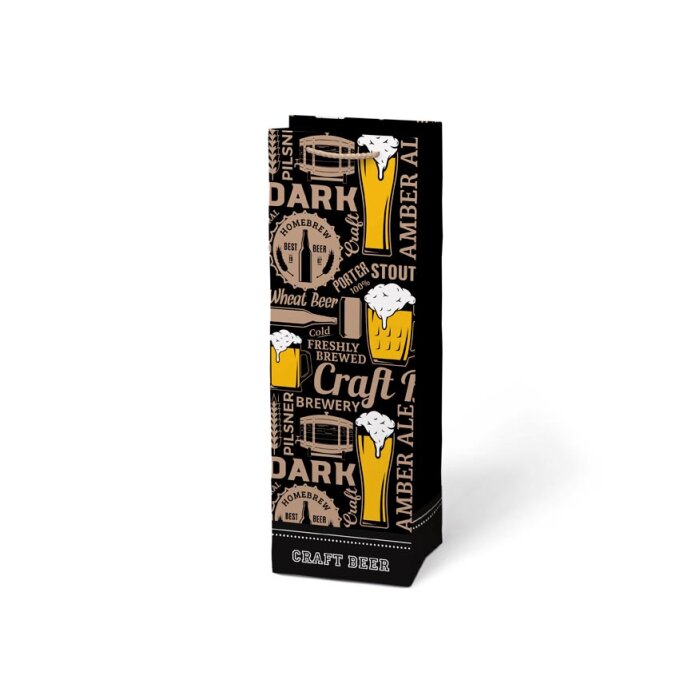 MFP Geschenkstasche Flasche 120 x 360 x 100 mm Craft Beer