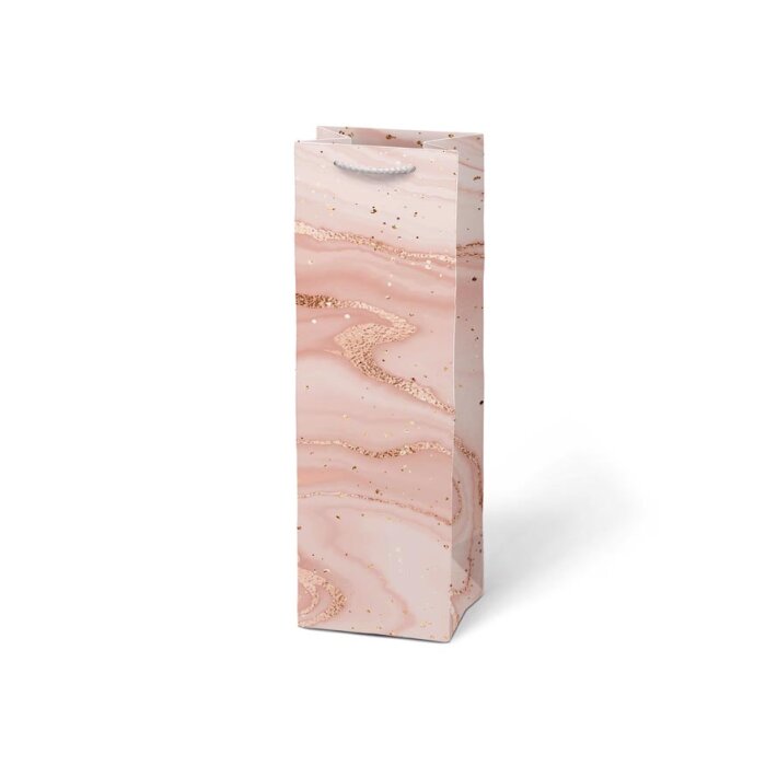 MFP Geschenkstasche Flasche 120 x 360 x 100 mm Abstract rosé