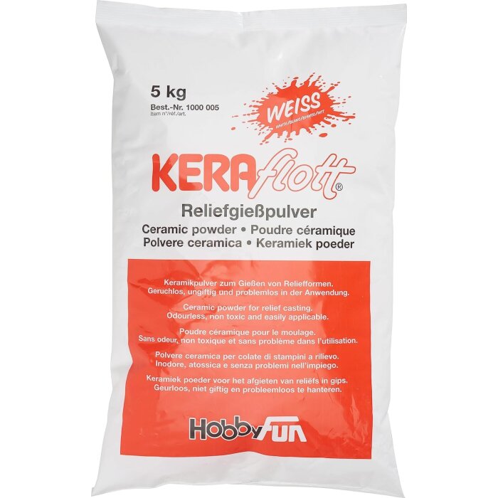 HobbyFun Keraflott odlievacia hmota 5 kg biela