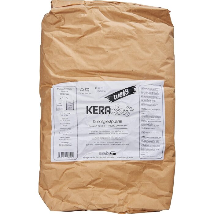 HobbyFun Keraflott odlievacia hmota 25 kg, biela