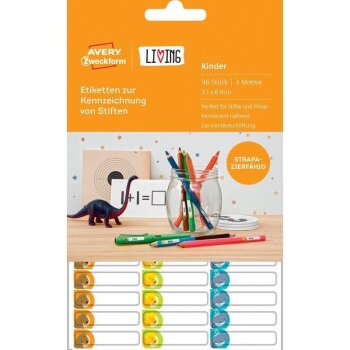AVERY Zweckform LIVING Stift-Etiketten, 31 x 6 mm,...