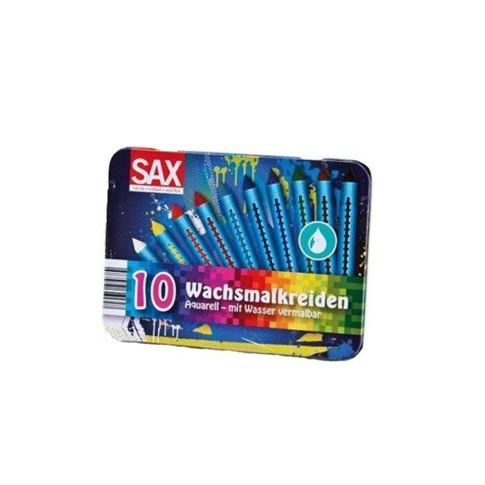 SAX Austria - voskové akvarelové pastelky - 10 rôzdnych farieb