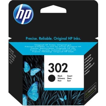 HP 302 Schwarz Druckerpatrone (F6U66AE)