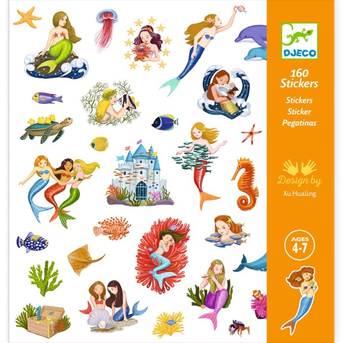 DJECO Meerjungfrauen - Sticker