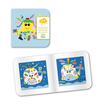 DJECO Basteln mit Sticker Meerestiere
