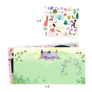 DJECO Stickeralbum Leben im Schloss