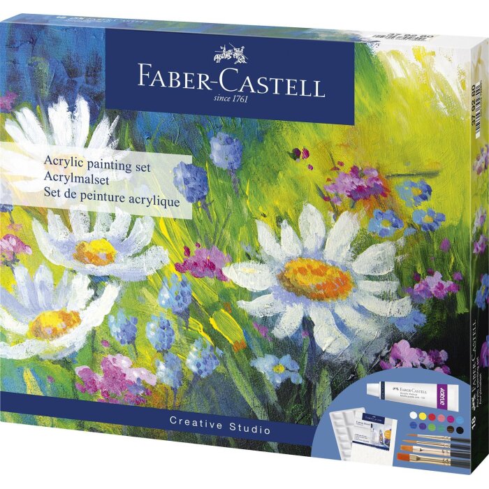FABER-CASTELL Akrylová sada, 18-dielna