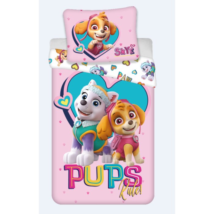 Bettwäsche Paw Patrol Pups Rule 140x200 cm, 70x90 cm