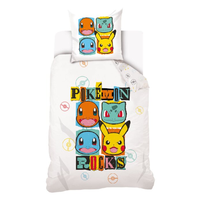 Bettwäsche Pokémon Rocks 140x200 cm, 70x90 cm