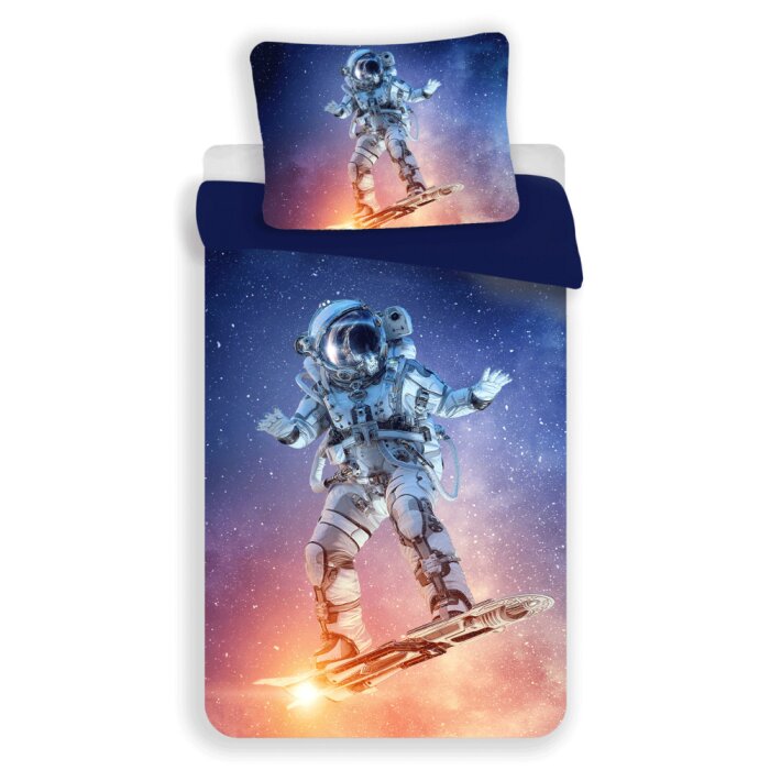 Bettwäsche Astronaut Surf 140×200 cm, 70×90 cm Mikrofaser