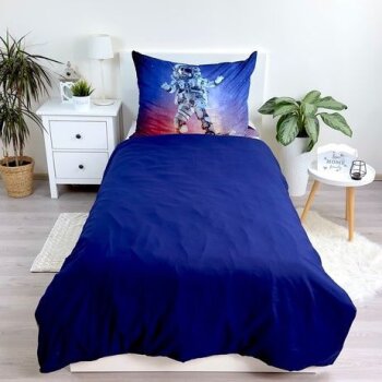 Bettwäsche Astronaut Surf 140×200 cm, 70×90 cm Mikrofaser