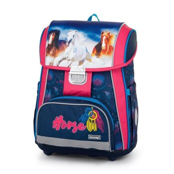 oxybag Schultaschenset 3-teilig PREMIUM Horse Feathers