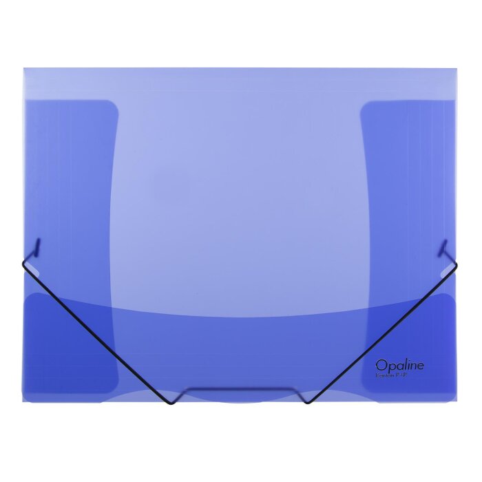oxybag Dreiflügelmappe A4 mit Gummizug OPALINE blau