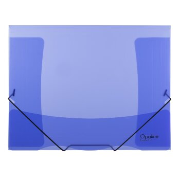 oxybag Dreiflügelmappe A4 mit Gummizug OPALINE blau