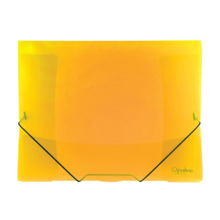 oxybag Dreiflügelmappe A4 mit Gummizug OPALINE gelb
