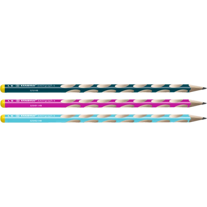Schmaler Dreikant-Bleistift für Linkshänder- STABILO EASYgraph S - Einzelstift - Härtegrad HB