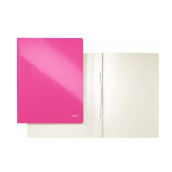 LEITZ Schnellhefter WOW, DIN A4, Karton, pink metallic